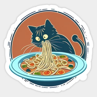 Kitty Wants Noodles! Sticker